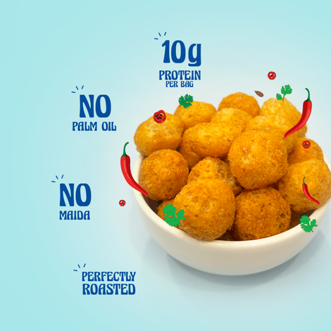 Taali Protein Puffs - Masala Puff, Roasted, Corn & Jowar, No Palm Oil, No Maida, Rich in Protein