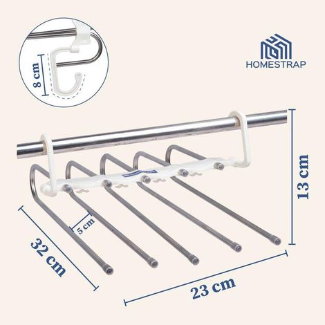 HomeStrap 5in1 Space Saver Multi Layer Pant Hanger
