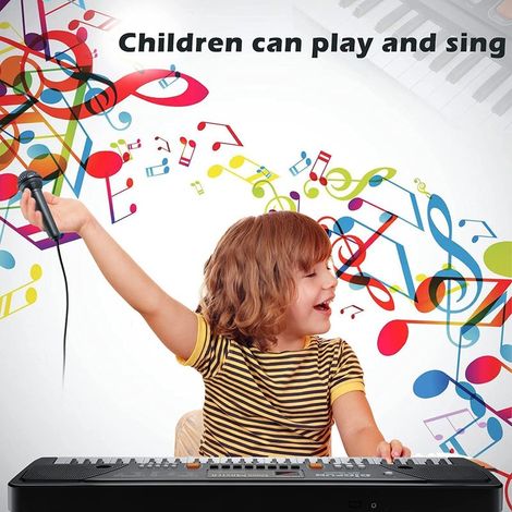 Fablue 37 Key Piano Keyboard Toy for Kids and Adults - Piano with Microphone - Musical Toy for Kids