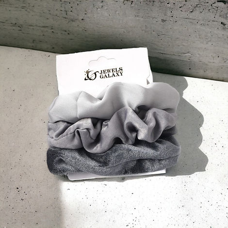 Jewels Galaxy Daily Use Multicolor Satin Scrunchies