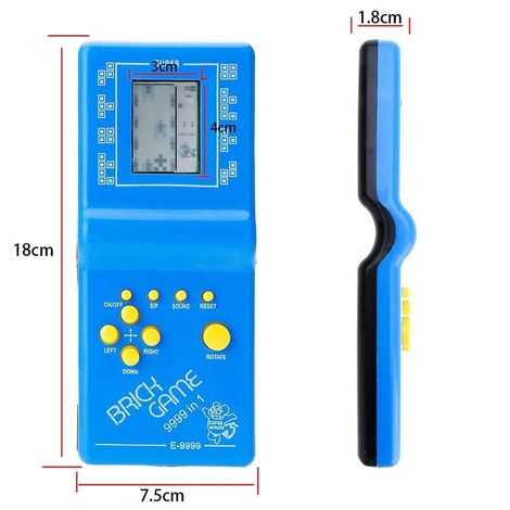 Fablue Handheld Portable Brick Game Toy for Kids - Video Game for Kids Multicolor