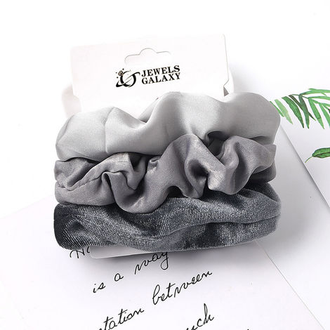 Jewels Galaxy Daily Use Multicolor Satin Scrunchies