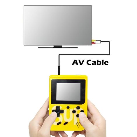 Fablue Rechargeable Pocket Video Game for Kids - 400 in 1 Retro Game Toy for Kids - Multicolor