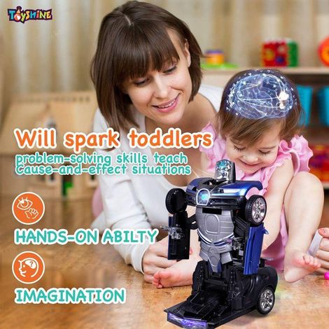 Toyshine Transforming Robot Racing Car | 3+ Years - Blue
