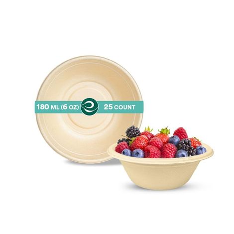 Eco Soul 180 ml Round | 25 Count | Disposable Bowl