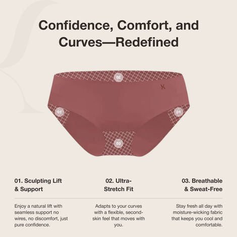 Krvvy Women's All Day Control Shapewear | Seamless, Targeted Compression & Cotton Crotch - 3XL