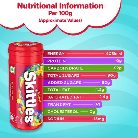 Skittles Original Bite-Size Fruit Candy Tube