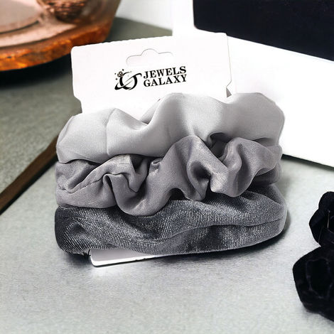 Jewels Galaxy Daily Use Multicolor Satin Scrunchies