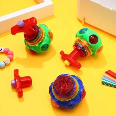Fablue Spinning Top Magic Toy For Kids With Flashing Led Lights And Sound-Musical Toy - Multicolor