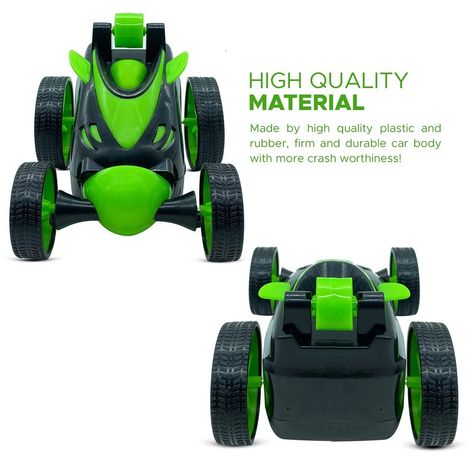Fablue Remote Control Small Stunt Car For Kids - 360 Degree Rotating Car Toy - Assorted Colour & Designs