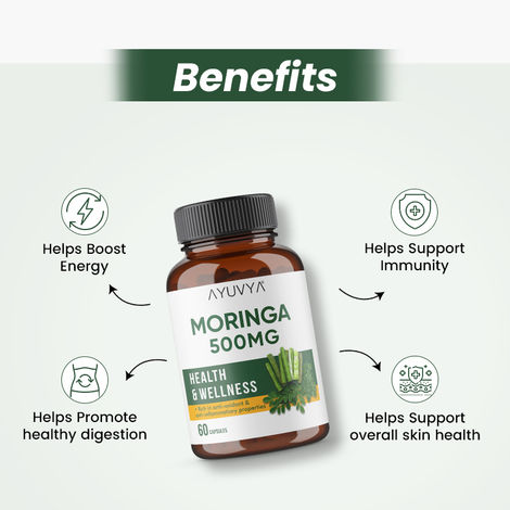 Ayuvya Moringa Capsules for Health & Wellness