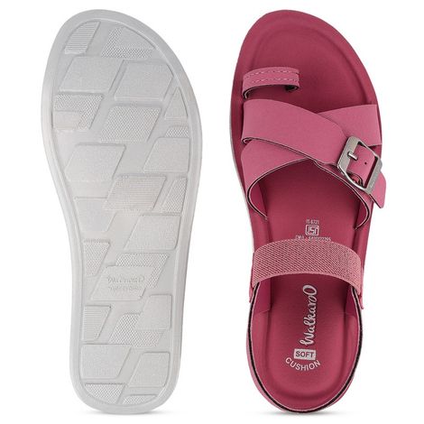 Walkaroo Women's Daily Wear Comfort Sandals - WL7900 Fig | UK9