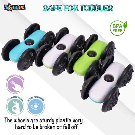 Toyshine Racer Ramp Toy With 4 Cars, 4 Ramps And Race Track For 1, 2, 3 Toddlers, Boys & Girls