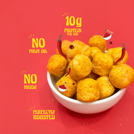 Taali Protein Puffs - Smoky Barbeque Snack, Roasted, Corn & Jowar Puff, No Palm Oil, No Maida