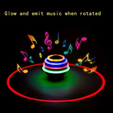 Fablue Spinning Top Magic Toy For Kids With Flashing Led Lights And Sound-Musical Toy - Multicolor
