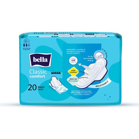 Bella Classic Comfort Maxi Softi | Stops Leakages | Extra Soft Topsheet | 20 | 1 pcs