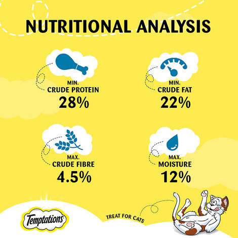 Temptations Adult Savoury Salmon Flavour Cat Treats
