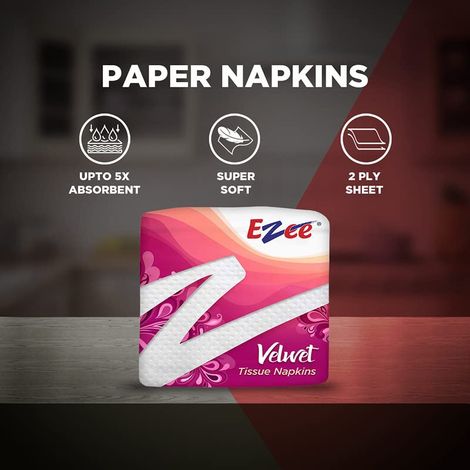 Ezee Velvet Tissue Paper Napkins - Pack of 1