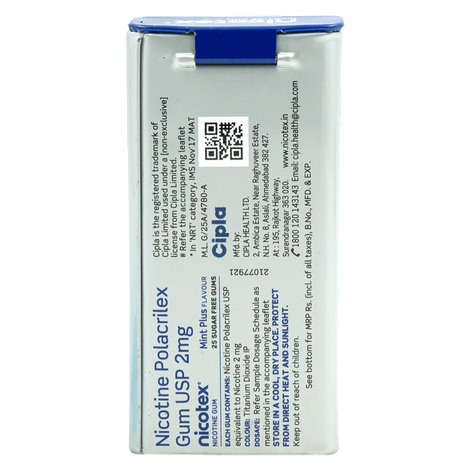 Nicotex Gums Mint Plus 2mg Tin