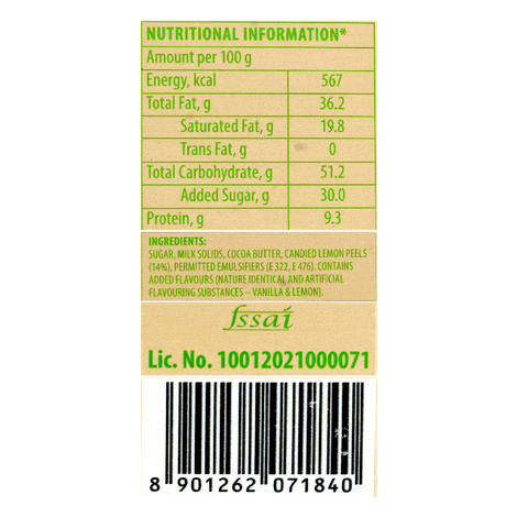 Amul White Limon Chocolate