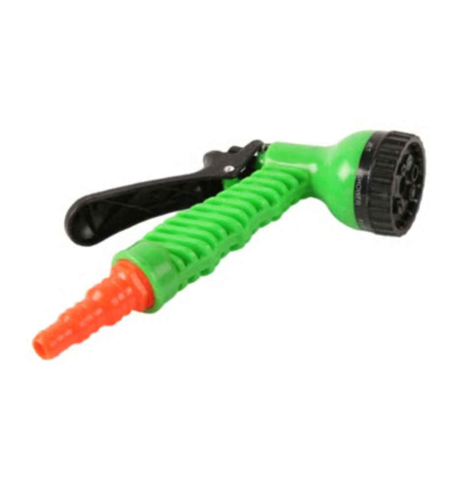 Navum 7 Pattern High Pressure Garden Hose Nozzle Spray | Green
