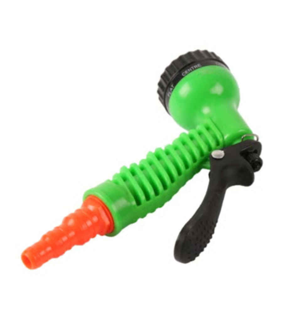 Navum 7 Pattern High Pressure Garden Hose Nozzle Spray | Green