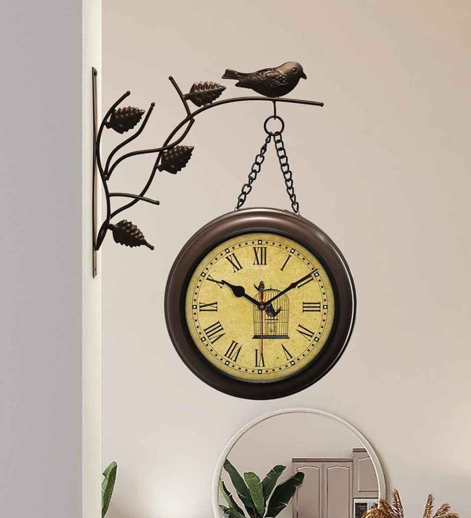 Casacraft by Pepperfry Classic Multicolour Plastic Station Wall Clock