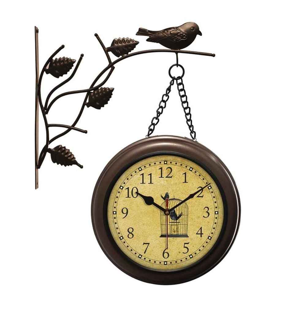 Casacraft by Pepperfry Classic Multicolour Plastic Station Wall Clock