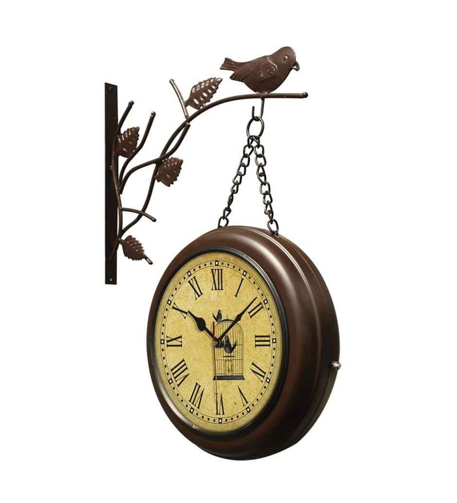 Casacraft by Pepperfry Classic Multicolour Plastic Station Wall Clock