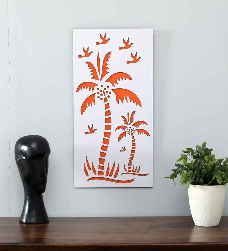 Casacraft From Pepperfry Laser Cut Design Carving Mdf Floral Wall Art