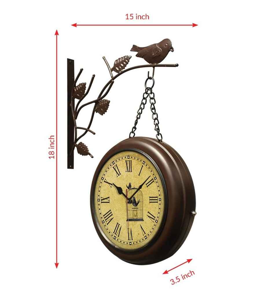 Casacraft by Pepperfry Classic Multicolour Plastic Station Wall Clock