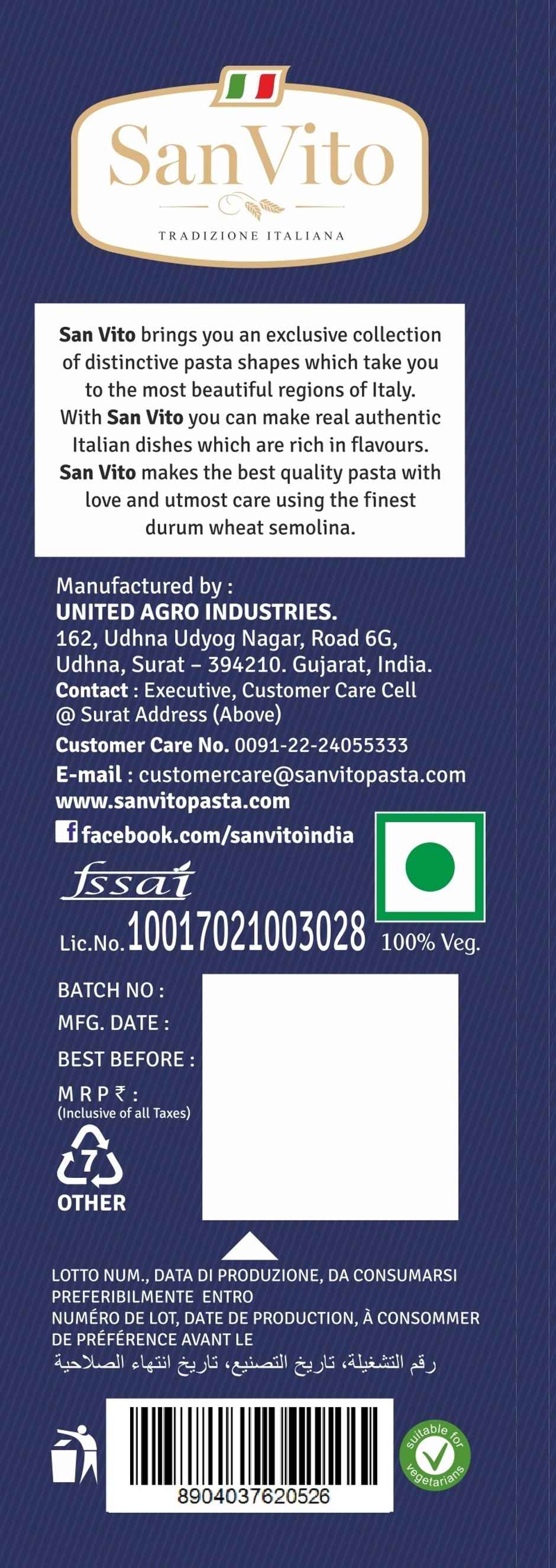 San Vito Durum Wheat Fusilli