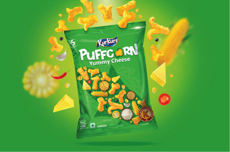 Kurkure Playz Puffcorn Yummy Cheese Combo 