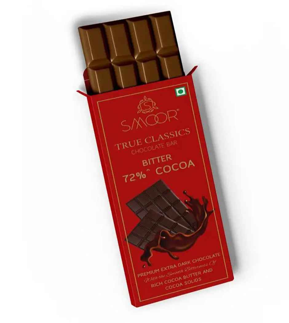 Smoor Dad's True Classic Bitter 72% Dark Chocolate Bar