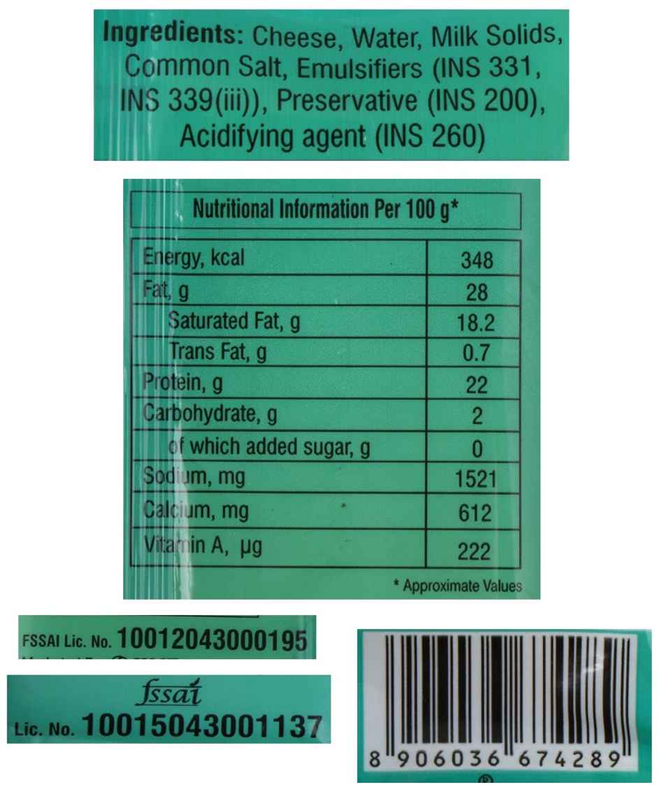 Nandini Processed Cheese Slices