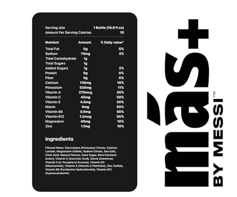 Mas+ By Messi Positive Hydration Miami Punch