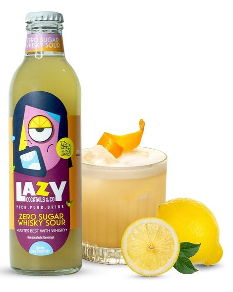 Lazy Cocktails Zero Sugar Whisky Sour