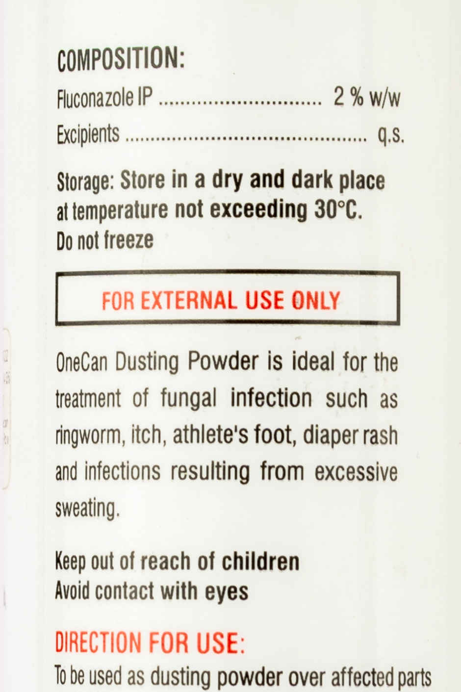 Onecan Dusting Powder