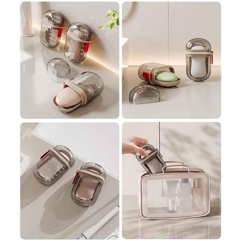 Bronson Professional Transparent Waterproof Portable Soap Dish Container