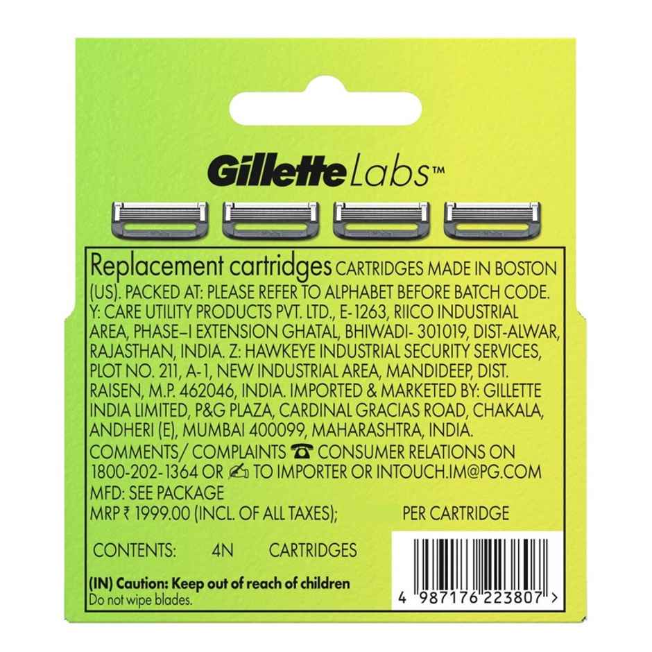 Gillette Labs Shaving Blade Cartridges For Men