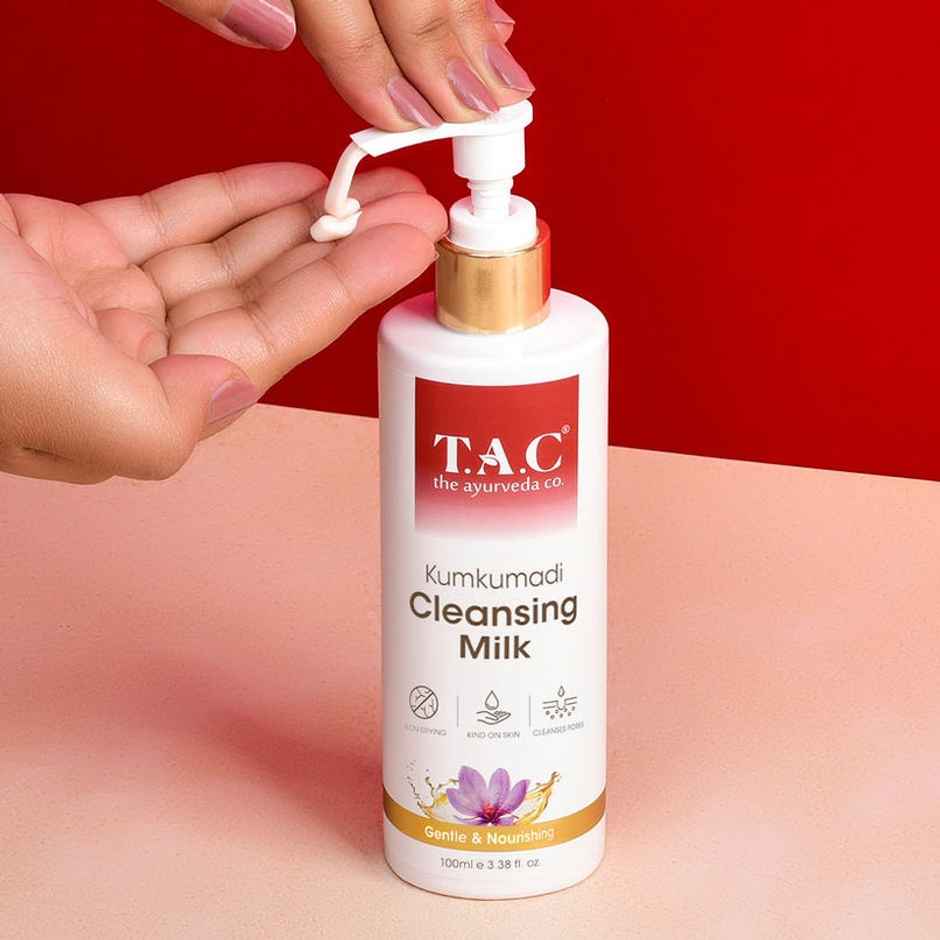 TAC Cleansing Milk for Smooth, Soft & Clear Skin, Makeup Remover Face Wash