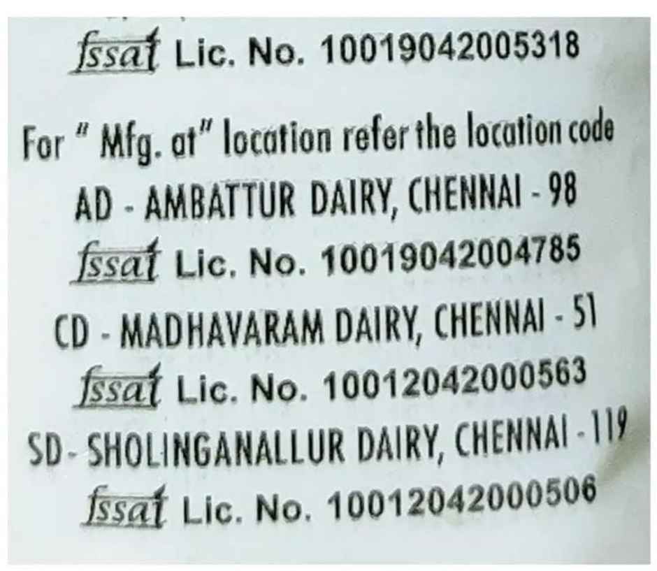 Aavin Premium Full Cream Fresh Milk | Pouch