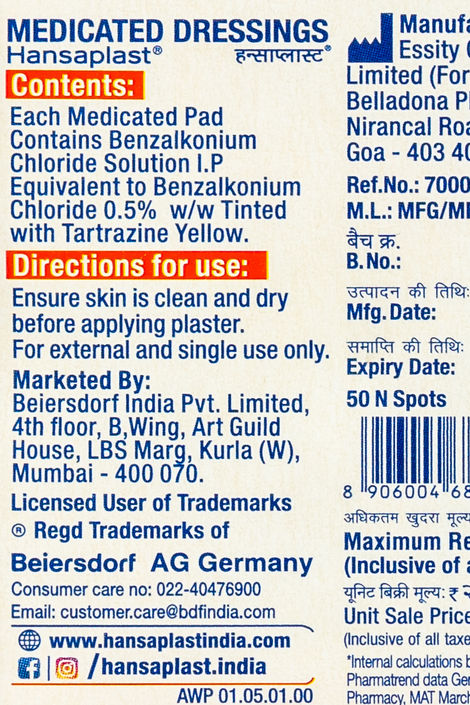 Hansaplast Spot (50 Spots)