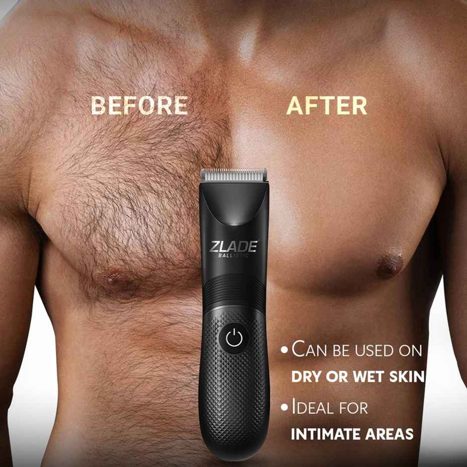 Zlade Ballistic Pro Full-Body Manscaping Trimmer | Beard, Body & Balls