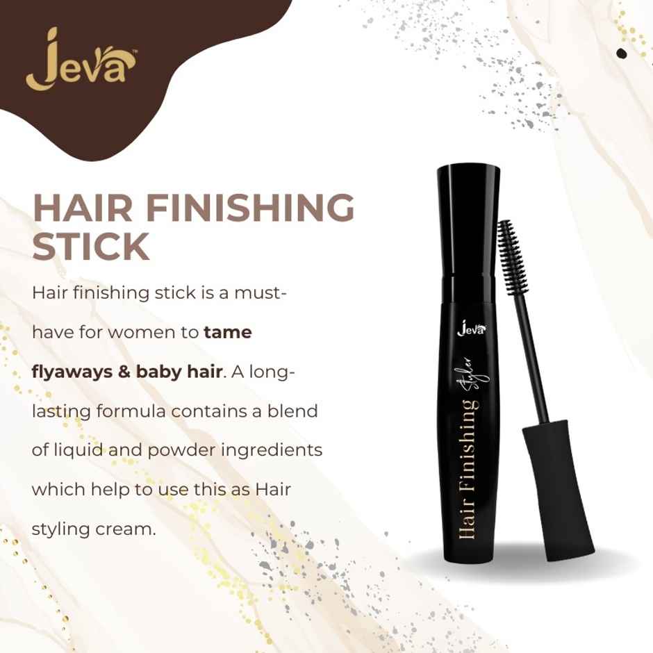 Jeva Hair Finishing Gel Setting Stick for Sleek Styling, Flyaway Control, Frizz Smooth & Shine