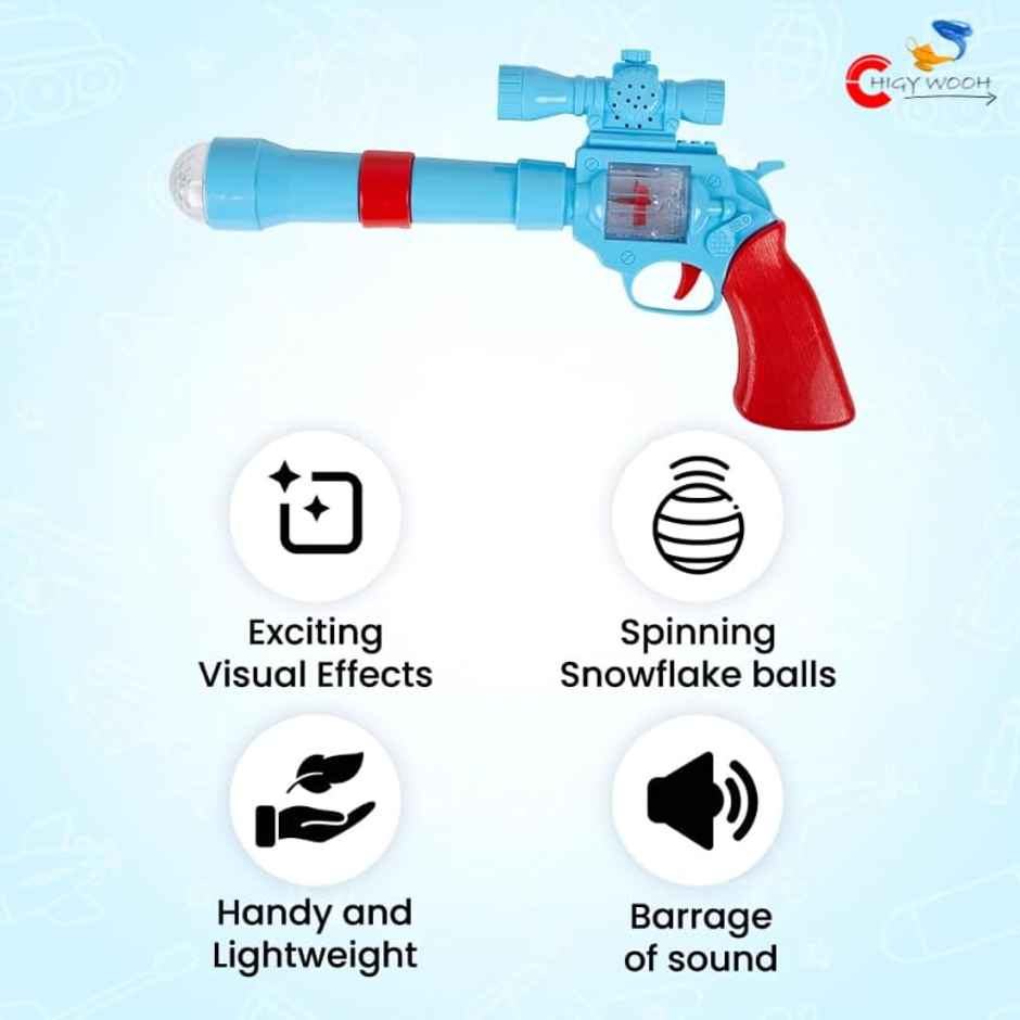 Chigy Wooh 3D Projection Strike Gun Light and Sound Effects For Kids