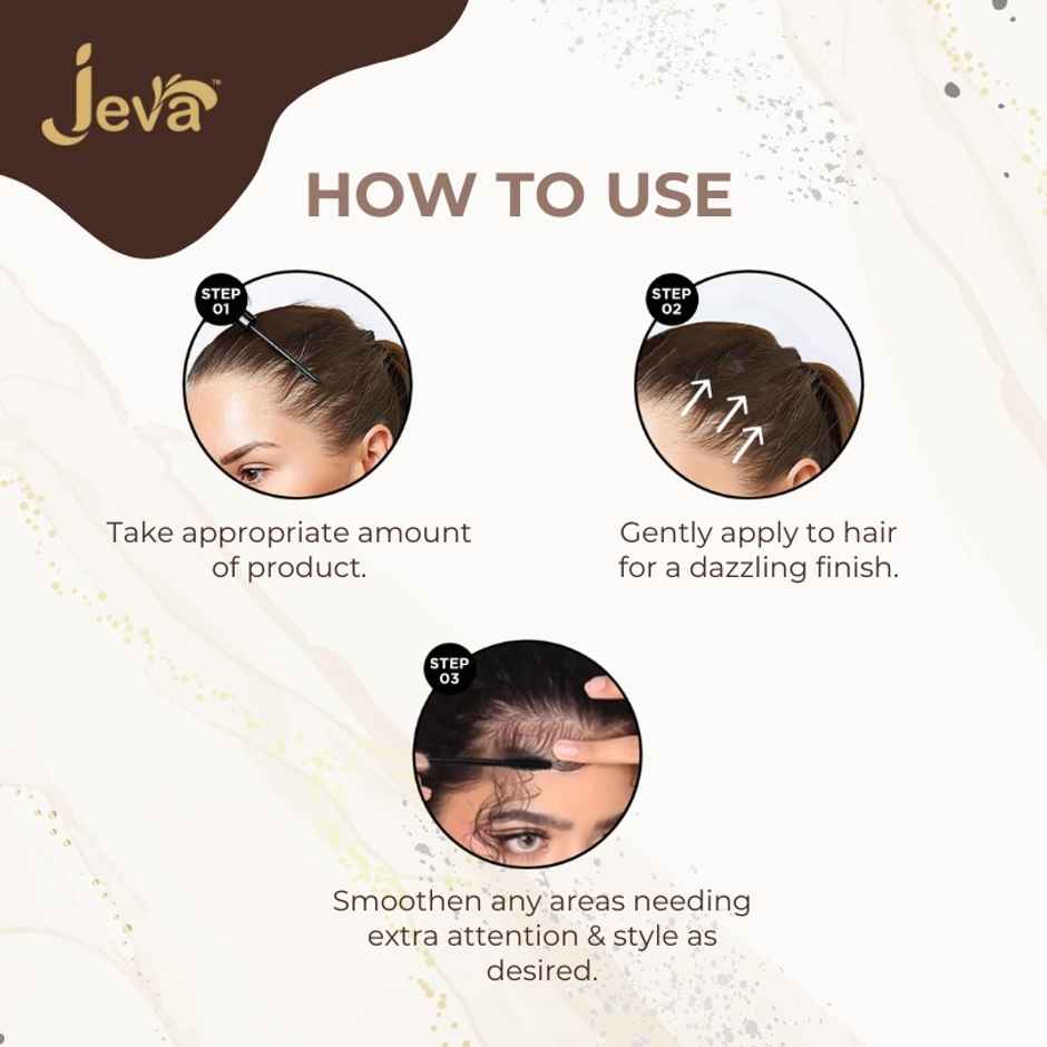 Jeva Hair Finishing Gel Setting Stick Flyaway Natural Styling Frizz Control & Shine