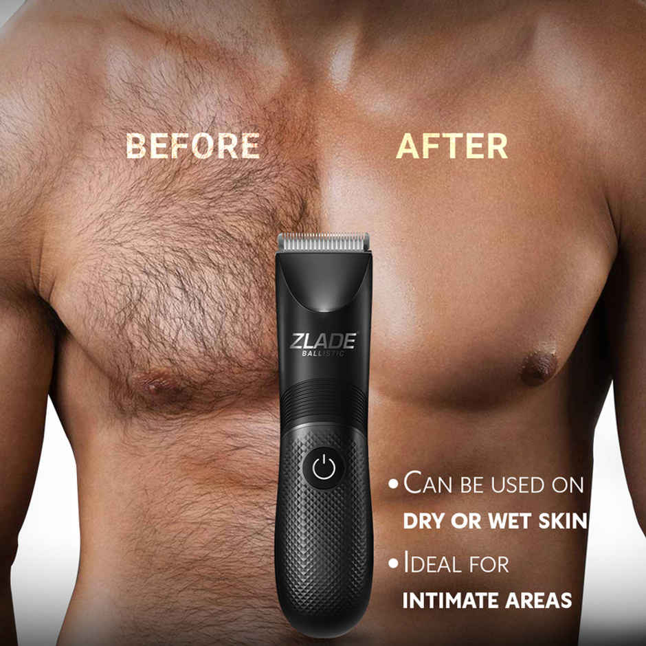 Zlade Ballistic Pro Full-Body Manscaping Trimmer | Beard, Body & Balls