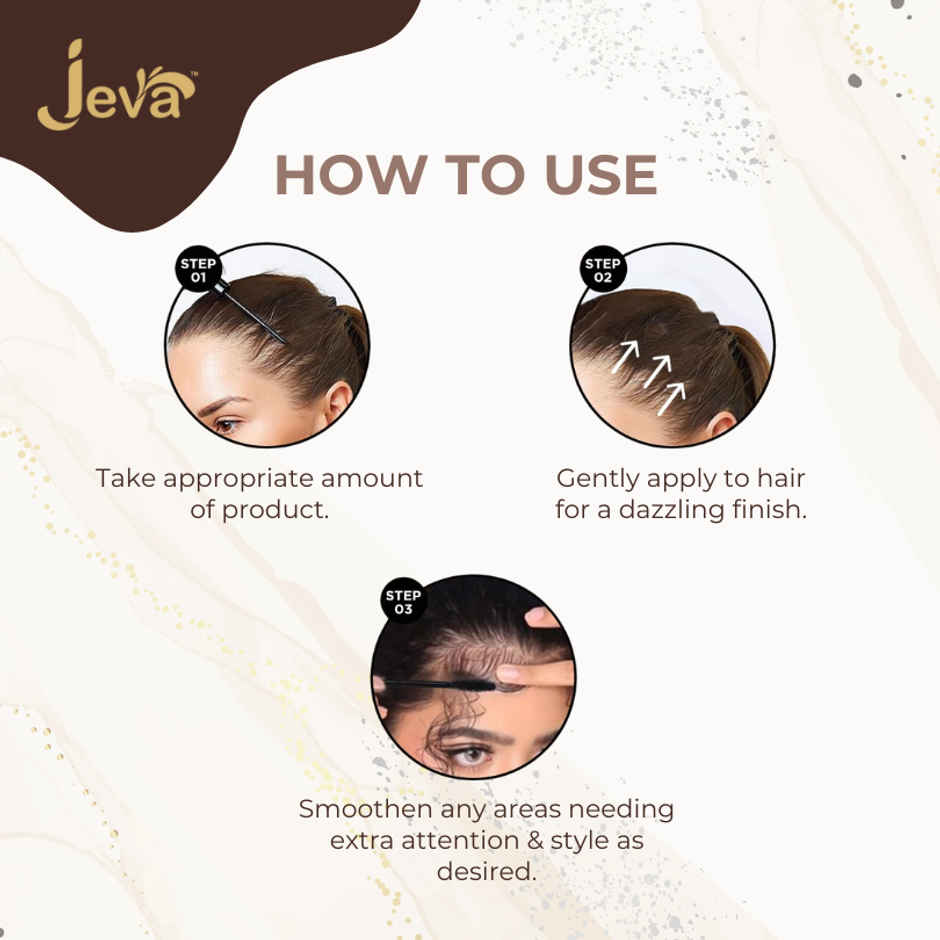 Jeva Hair Finishing Gel Setting Stick Flyaway Natural Styling Frizz Control & Shine