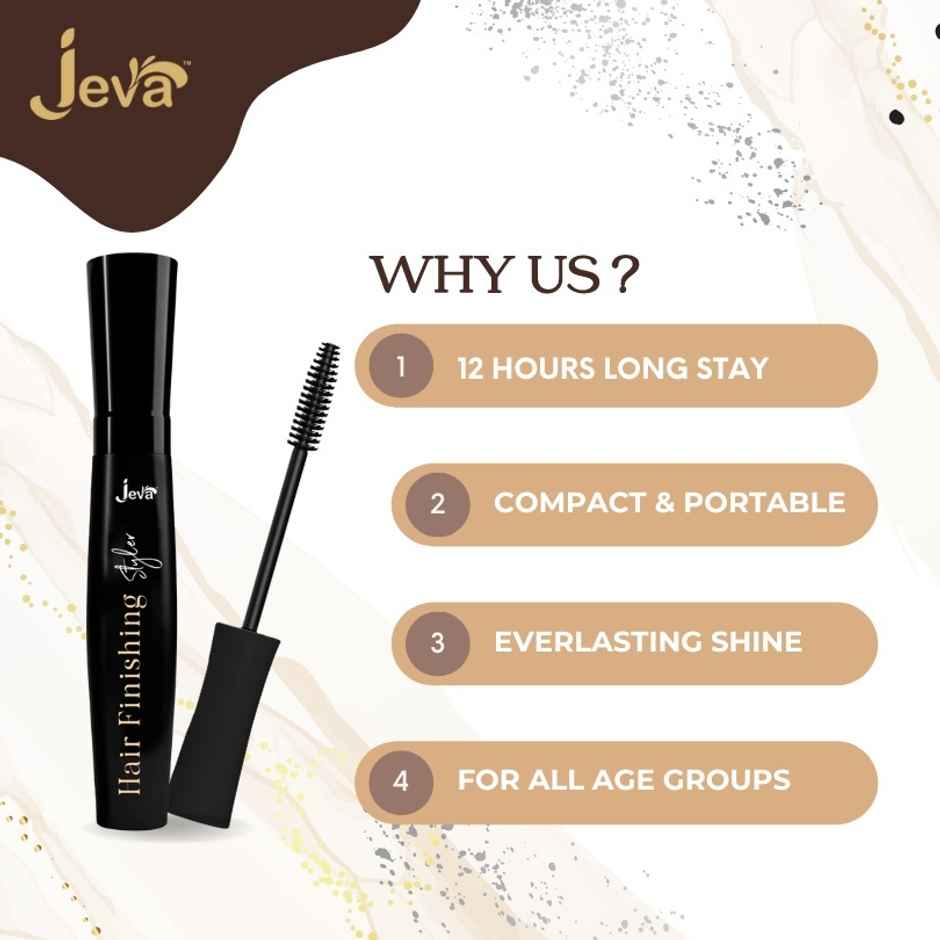 Jeva Hair Finishing Gel Setting Stick Flyaway Natural Styling Frizz Control & Shine